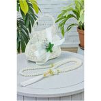 ihvan online Gümüş Mini Çantalı İnci Tesbihli Mevlüt Hediye Seti - Beyaz