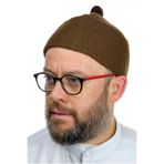 ihvan online Keçe Yün Takke (Kahverengi)