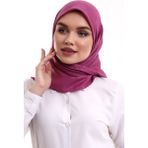 İhvan Online Kofra Desenli Baş Örtü - Fuşya