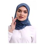 İhvan Online Kofra Desenli Baş Örtü - Mavi