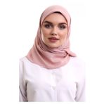 İhvan Online Kofra Desenli Baş Örtü - Pembe