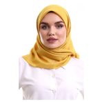İhvan Online Kofra Desenli Baş Örtü - Sarı