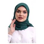İhvan Online Kofra Desenli Baş Örtü - Yeşil