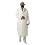 İhvan Online Krem Erkek Namaz Elbisesi Düz Desensiz Hakim Yaka İmam Cübbesi Krem 2