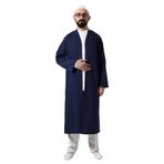 İhvan Online Lacivert Erkek Namaz Elbisesi V Yaka Düğmesiz Önü Açık Namaz Cübbesi Lacivert 4