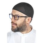 İhvan Online Lüks Çelik Örme Namaz Takkesi Siyah 1 Adet
