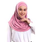 İhvan Online Neon Pembe Yetişkin Boneli Tesettür Hazır Pratik Eşarp Pembe Standart