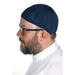 İhvan Online Safir İnce Örme Dantel Namaz Takkesi Lacivert 1 Adet