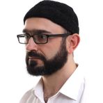 ihvan online Siyah Katlamalı Sade Desen Kışlık Kadife Takke Şapka