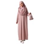 ihvan online Tek Parça Namaz Elbisesi 5015 (Gül Kurusu, 36-44)
