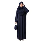 ihvan online Tek Parça Namaz Elbisesi 5015 (Lacivert, 46-52)