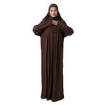 İhvan Online Tek Parça Pratik Başörtülü Robalı Namaz Elbisesi 8015 Koyu Kahve Koyu Kahve Standart