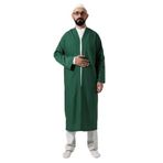 İhvan Online Yeşil Erkek Namaz Elbisesi V Yaka Düğmesiz Önü Açık Namaz Cübbesi Yeşil 4