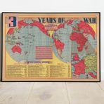 II.Dünya Savaşı Dekoratif Şehir Haritası Posteri 60x90 cm AMC469