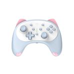 IINE Cat Controller for Nintendo Switch/Switch OLED With 3.5mm Headset Jack,Cute Wireless controller for Nintendo Switch Blue