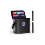 Ikarao Partybox Shell S3 80w Karaoke Bluetooth Hoparlör Seti, 7.1" Dahili Tablet, 2 Kablosuz Mikrofon, Rgb Işıklı Taşınabilir Parti Hoparlörü (Party Speaker)