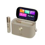 Ikarao Shell S2 8 inç Tabletli Çift Mikrofonlu Karaoke Bluetooth Hoparlör Altın