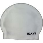 Ikavi Inci Beyazı Metalik Silikon Bone Yüksek Kalite Havuz ve Deniz Yüzücü Bonesi - Beyaz - Gümüş - Standart