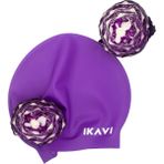 Ikavi Silikon Bone Yüksek Kalite Havuz ve Deniz Yüzücü Bonesi - Mor - Standart