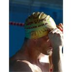Ikavi Swim Stars Wear Gold Baskılı Silikon Deniz ve Havuz Bonesi - Altın - Standart