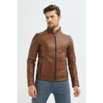 İkbal Jack Taba Deri Erkek Mont