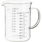 IKEA 1 Lt Ölçek Ölçü Kabı Mikrodalga Fırına Girebilir Dayanıklı Cam - Antrasit - Sarı - 1,9 lt
