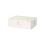 IKEA 103.542.08 Bygglek Kapaklı Yapı Oyuncak® Kutusu Beyaz 35X26X12 Cm