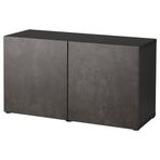 IKEA 19324523 Besta Venge Koyu Gri Taş Görünümlü Dolap Kombinasyonu