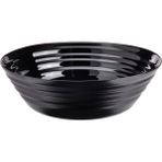 IKEA 2 Adet Büyük Boy 22 cm Mutfak Kase Salata Kasesi 2'li Set Siyah Renk Özel Sertleştirilmiş Cam Kase Yükseklik 7 cm