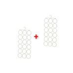 Ikea 2 Adet Gardırop İçi Çok Amaçlı Askı 72X32 Cm İkea 2'Li Set Şal Atkı Aksesuar Askısı Beyaz Askılık