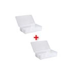 IKEA 2 Adet Kapaklı Bölmeli Kutu 34x21x8 Cm İkea 2'li Set Saklama Kutusu Takı Makyaj Malzemesi Düzenleme
