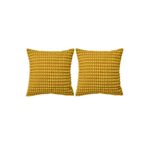 Ikea 2 Adet Kırlent Kılıfı 50X50 Cm Fermuarlı 2'Li Set Minder Kılıf Sarı Renk İçi Dahil