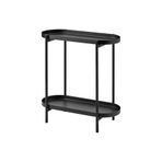 IKEA 2 Katlı Çiçeklik-Saksılık Yuvarlak Sehba MeridyenDukkan Siyah Renk 56 Cm-Çelik İç Dış Mekana Uygun
