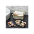 IKEA 2 Parça Düzenleme Kutu Seti 2 Parça 1 Adet 20x25x10 Cm 1 Adet 10x20x5 Cm Plastik Bej