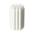 IKEA 20LI Şamdan Mumu, Beyaz 19CM Şamdan Mum ,ince Beyaz Mum - 20 Adet