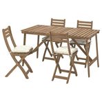 IKEA 29575318 Askholmen Koyu Kahverengi Yemek Masası Set