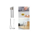 IKEA 2'li Çırpıcı + Çelik Sarımsak Ezici