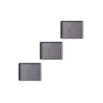 IKEA 3 Adet Dolap İçi Plastik Ayakkabı Tepsisi 46X35 Cm İkea 3'lü Set Ayakkabılık Koyu Gri