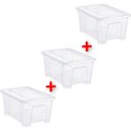 IKEA 3 adet kapaklı saklama kutusu 28x20x14 cm 3'lü set şeffaf düzenleyici kutu düzenleme organizer