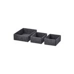 IKEA 3 Adet Kutu Seti Gri Renk Çekmece Içi Düzenleme Kutusu Organizer