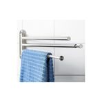 IKEA 3 Kollu Uzatılabilir Banyo Askısı Çubuk Uzunluk 43-63cm Paslanmaz Çelik 3lü Havluluk Askı