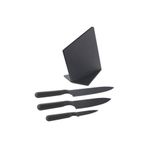 IKEA 3 Lü Bıçak Set Standlı Siyah Renk Paslanmaz Çelik 3 Lü Mutfak Bıçak Seti
