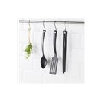 IKEA 3 Lü Mutfak Gereçleri Seti İkea Plastik Spatula Kaşık Ve Maşa Siyah Renk