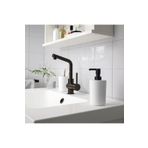 IKEA 3 Parça Banyo Seti İkea Plastik Sıvı Sabunluk, Fırçalık Ve Katı Sabun Kabı Beyaz Renk