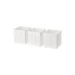 IKEA 3 Parça Düzenleme Kutu Seti MeridyenDukkan Beyaz Renk Baza-Gardrop İçi Düzenleyici Hurç 31x34x33 cm, 3 Parça
