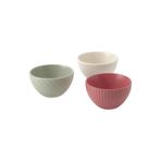IKEA 3 Parça Kase Seti Çok Renkli 10 cm 3 Parça Stoneware Çerezlik