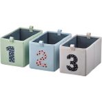 IKEA 3 Parça Kutu Seti, Barndröm Çok Renkli Meridyendukkan 17X27X17 cm Çocuk Odası Düzenleme Kutuları