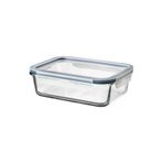 Ikea 365+ 1,0 Lt 21X15x7 Cm Dikdörtgen Kapaklı Saklama Kabı Cam - Plastik