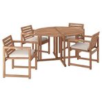 IKEA 39582479 NAMMARÖ Açık Kahverengi Yemek Masası ve Sandalye Seti