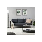 IKEA 3'lü kanepe, knisa koyu gri